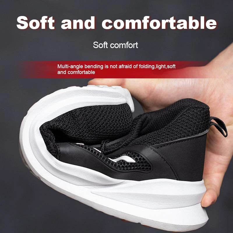 🛠️ Steel Toe Work Sneakers – Indestructible Safety & Style