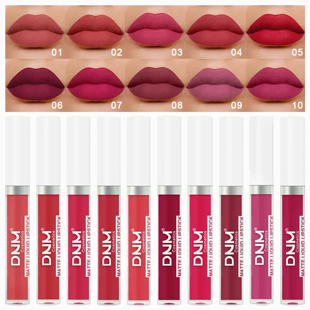 💄 18 Colors Matte Velvet Lip Glaze – Waterproof, Long-Lasting Lip Color