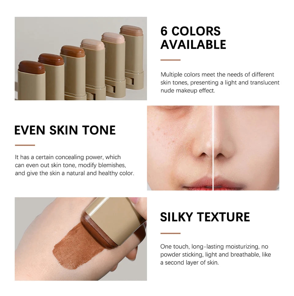 Serum-Boosted Stick Foundation – Smooth, Plump & Glow On the Go