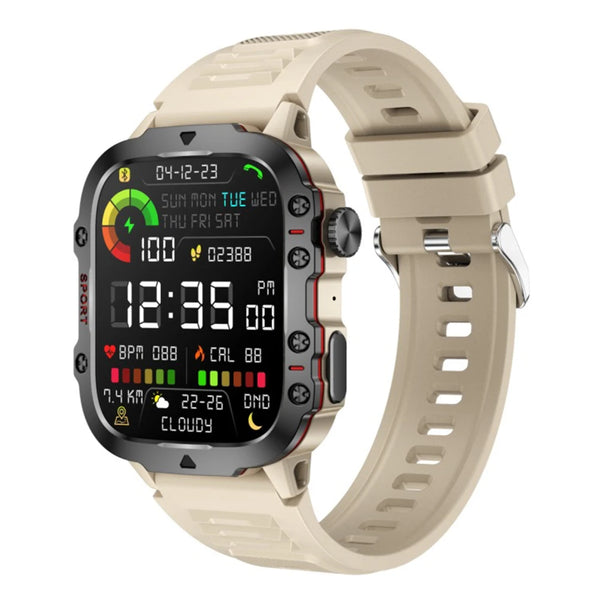1.96" Touch Screen Men’s Outdoor Smartwatch