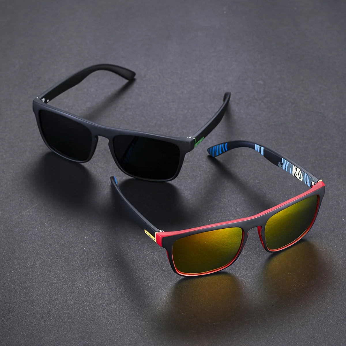 2pcs Square Polarized Sunglasses – Summer-Ready Style & Glare-Free Vision