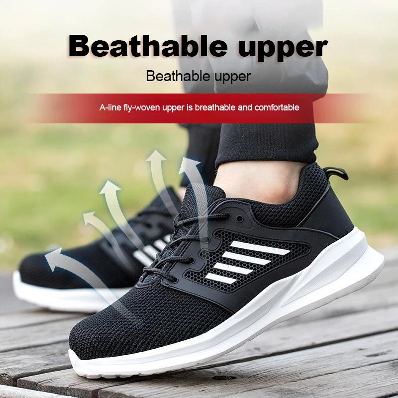🛠️ Steel Toe Work Sneakers – Indestructible Safety & Style