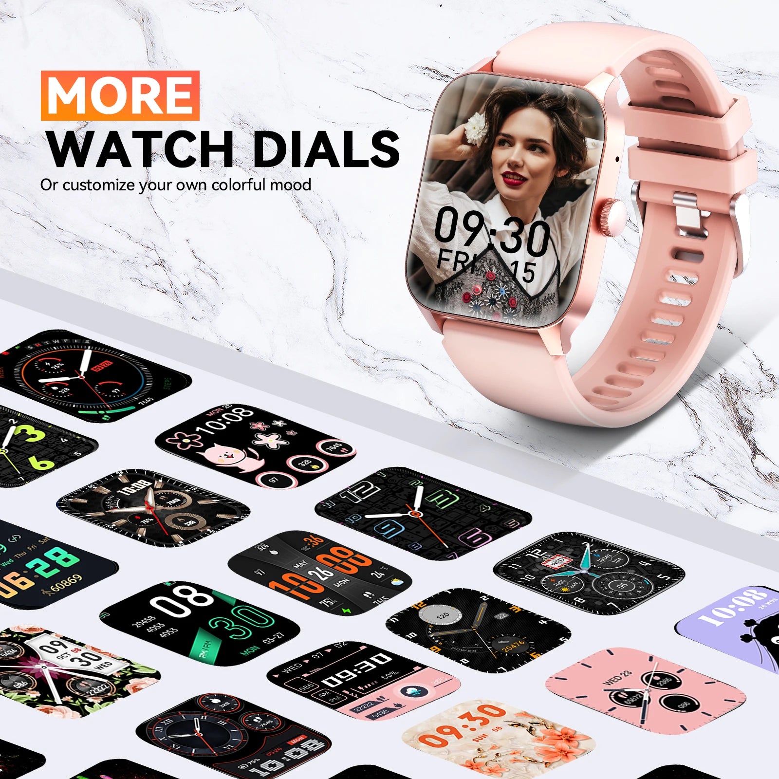 LaNikar QS56 Smartwatch – 1.83" TFT Bluetooth Call & Health Monitor