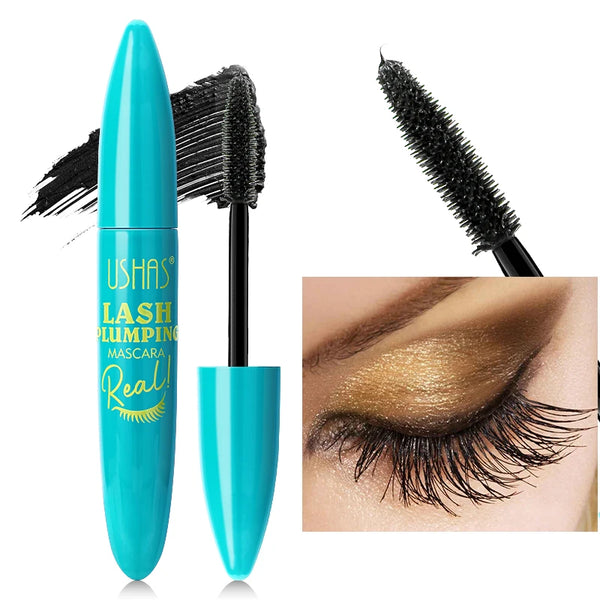 🌟 USHAS Ultra Long Lasting 4D Waterproof Mascara – Fiber Lash Extension