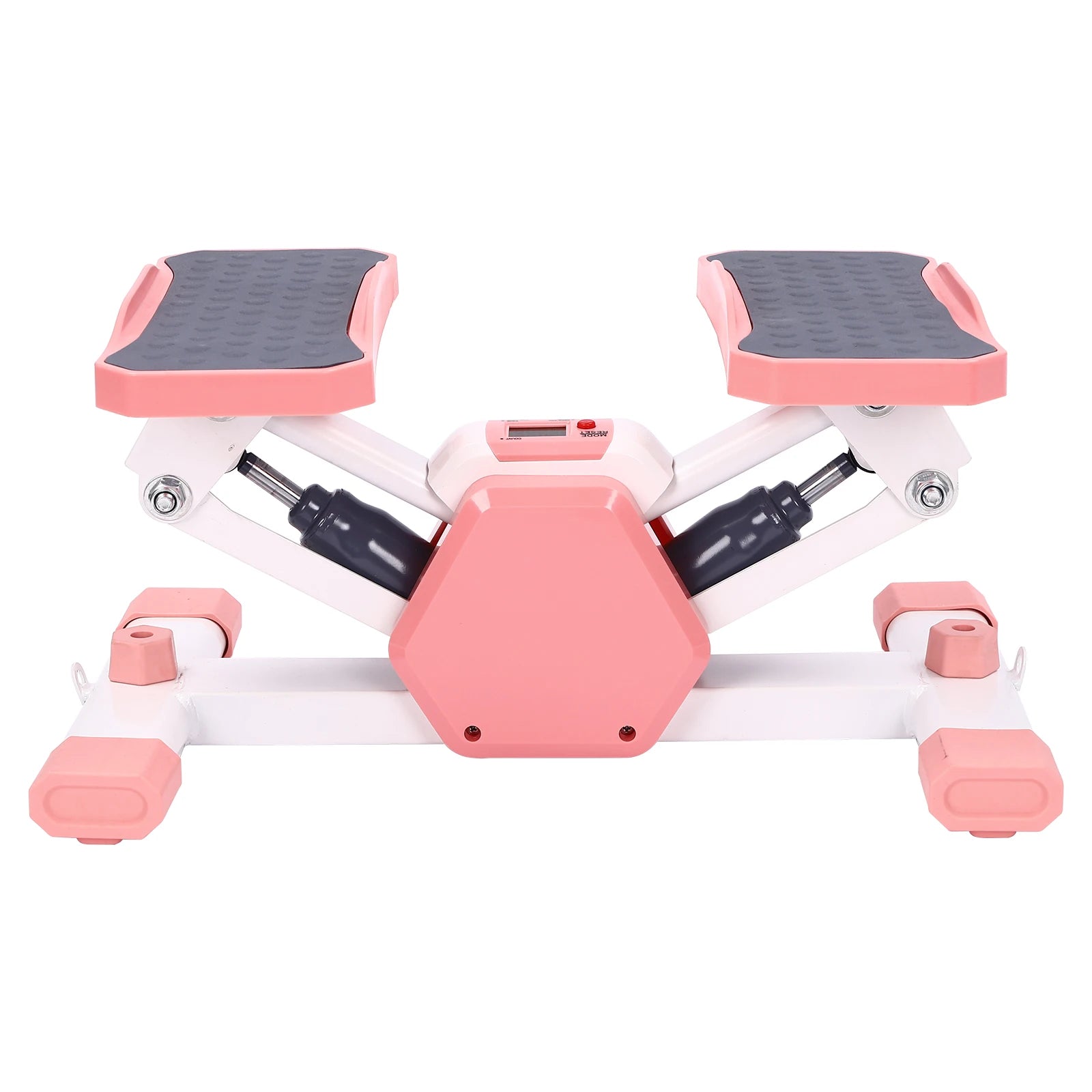 Compact Step Fitness Machine with LCD & Dual Resistance Bands