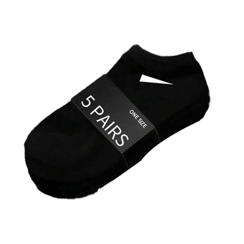 Unisex Casual Plain Color Boat Socks – Breathable, Sweat-Absorbing Comfort All Day