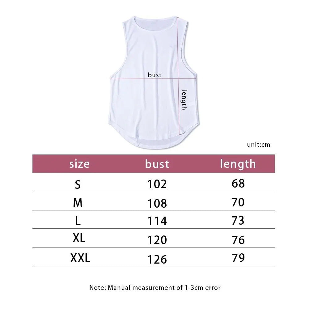 :  🏃‍♂️ Summer Marathon Quick Dry Sports Tank Top – Men’s Sleeveless Training Shirt