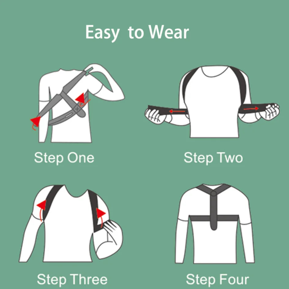 Adjustable Back Shoulder Posture Corrector Belt – Align Your Spine & Boost Confidence