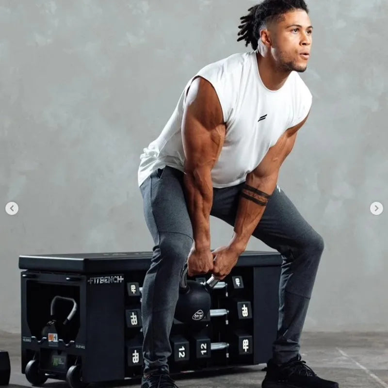 🏋️ Men’s Summer Fitness Sports Tank Top – Quick-Dry & Breathable