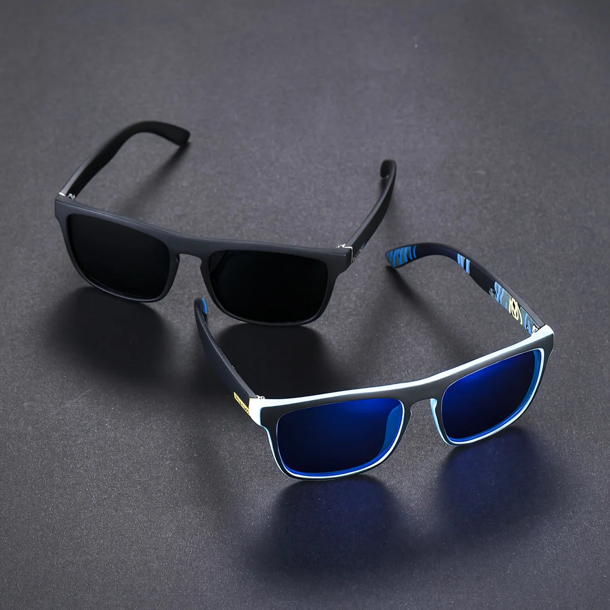 2pcs Square Polarized Sunglasses – Summer-Ready Style & Glare-Free Vision