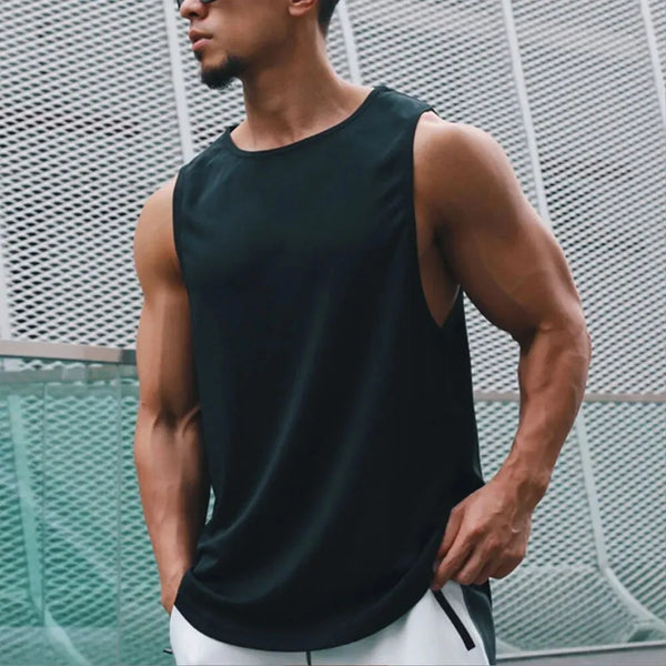 :  🏃‍♂️ Summer Marathon Quick Dry Sports Tank Top – Men’s Sleeveless Training Shirt