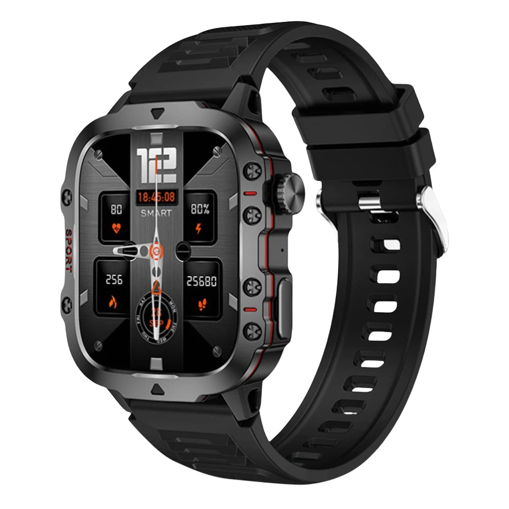1.96" Touch Screen Men’s Outdoor Smartwatch