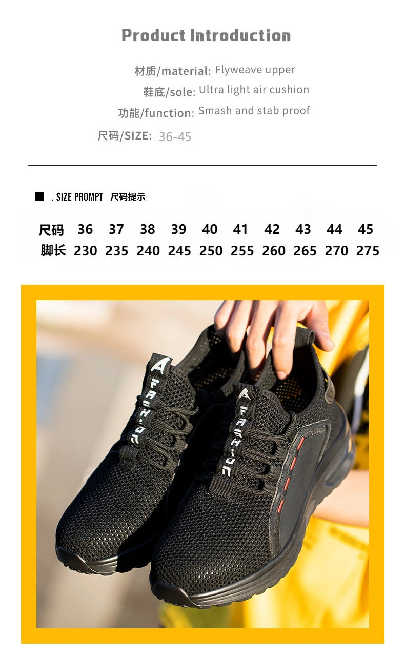 🛠️ Steel Toe Work Sneakers – Indestructible Safety & Style