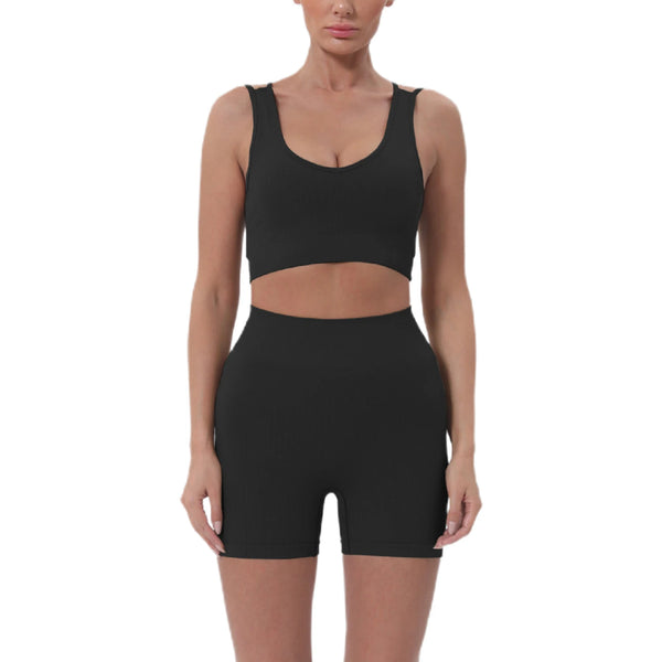 Women’s Summer 2-Piece Sleeveless Crop Top