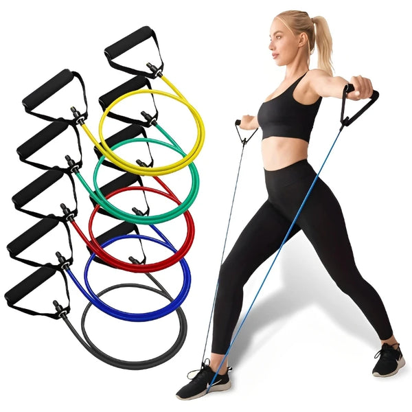 Resistance Bands with Handles – 5-Level Full-Body Workout for Home or Gym