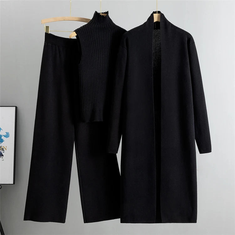 👗 3PCS Solid Tape Patch Tank Top & Pants Set with Coat – Women’s Casual Tracksuit