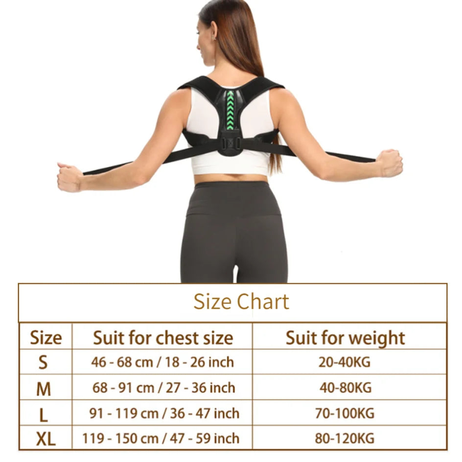 Adjustable Back Shoulder Posture Corrector Belt – Align Your Spine & Boost Confidence