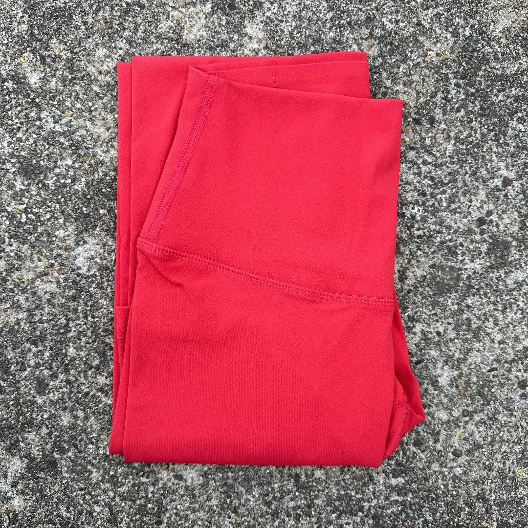 🧘 Solid Color High Waist Yoga Leggings with Back Waist Pocket
