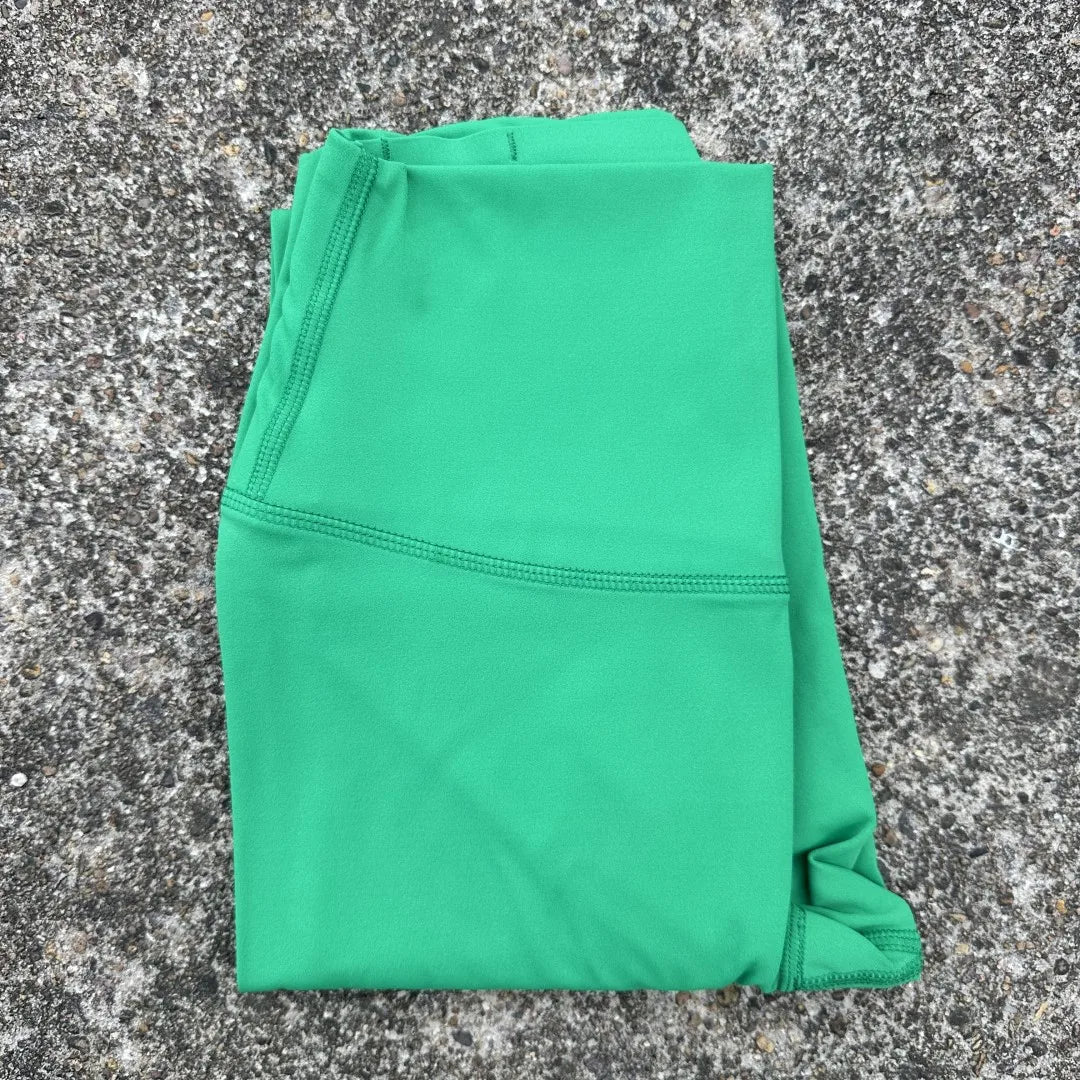 🧘 Solid Color High Waist Yoga Leggings – Soft Athletic Sport Pants
