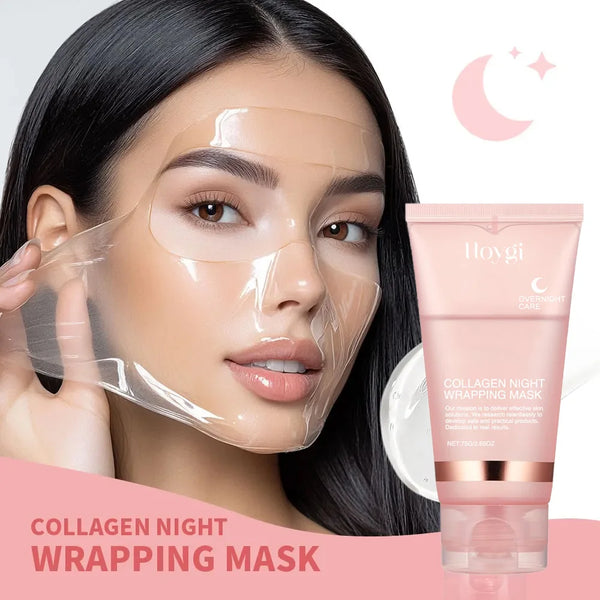 🌙 Collagen Overnight Wrapping Peel Off Facial Mask – Deep Hydration & Skin Renewal