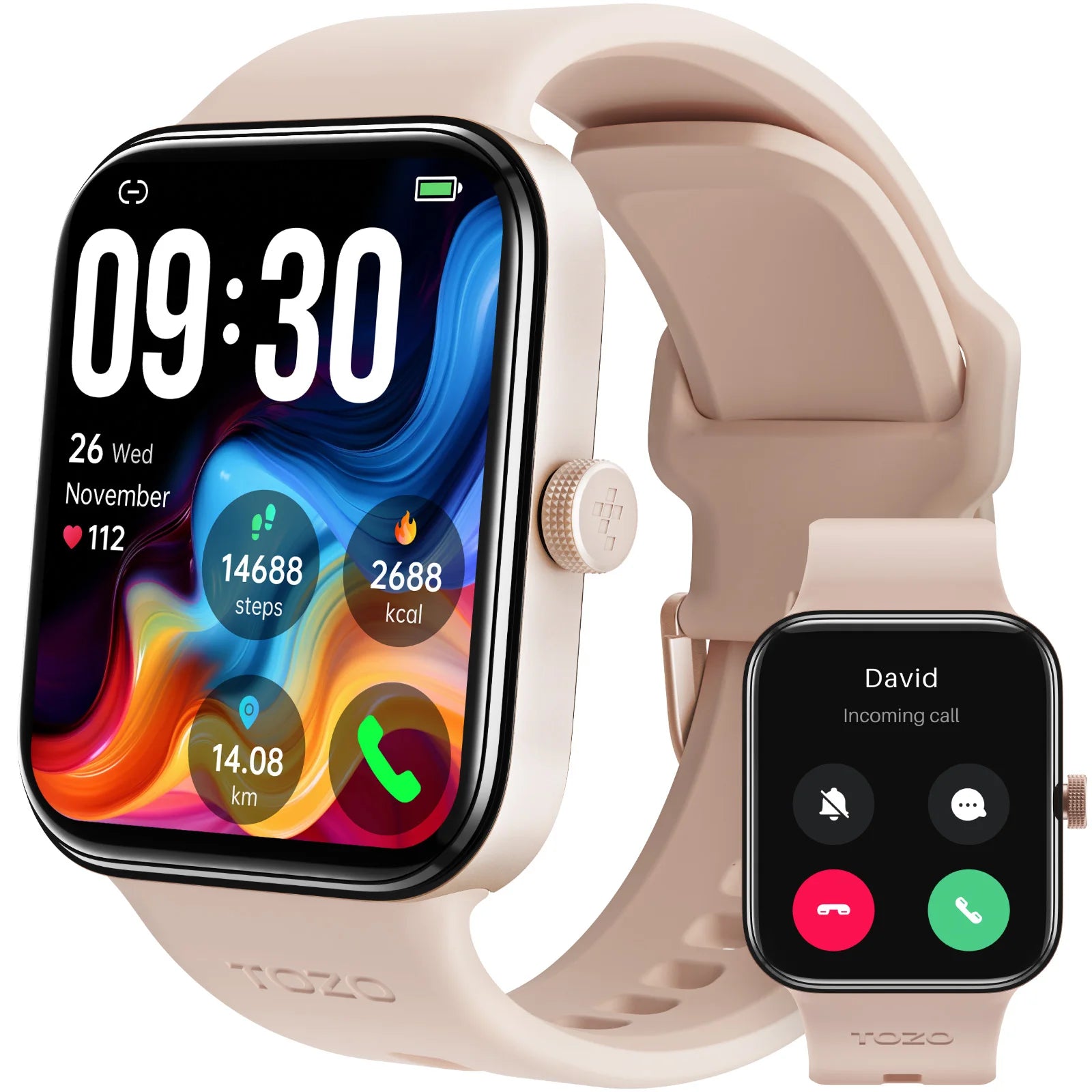 TOZO S4 AcuFit Smartwatch – 1.78" AMOLED Fitness Tracker