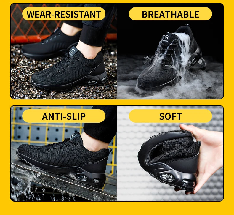 Men’s Safety Boots – Steel Toe Cap Work Sneakers