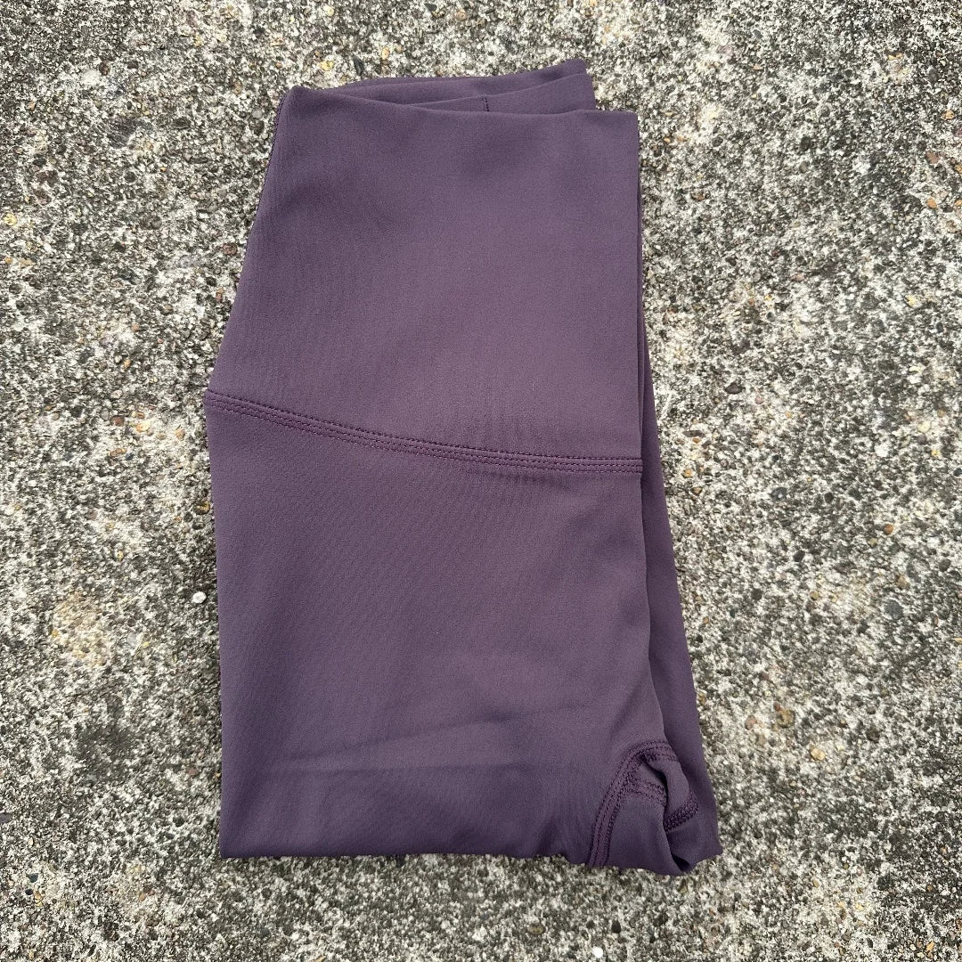 🧘 Solid Color High Waist Yoga Leggings with Back Waist Pocket