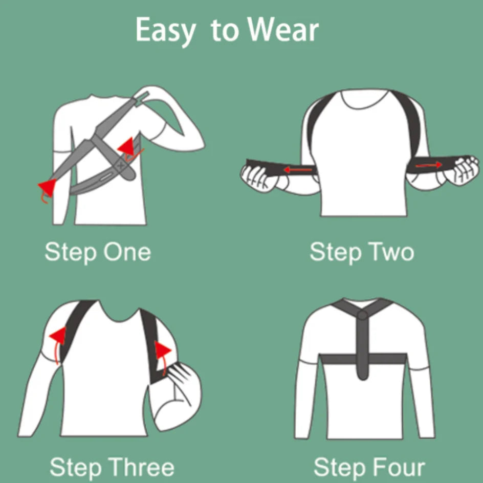 Adjustable Back Shoulder Posture Corrector Belt – Align Your Spine & Boost Confidence