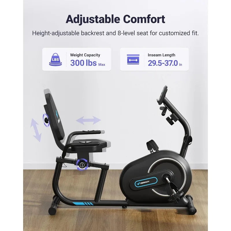 Recumbent Exercise Bike with Smart Bluetooth