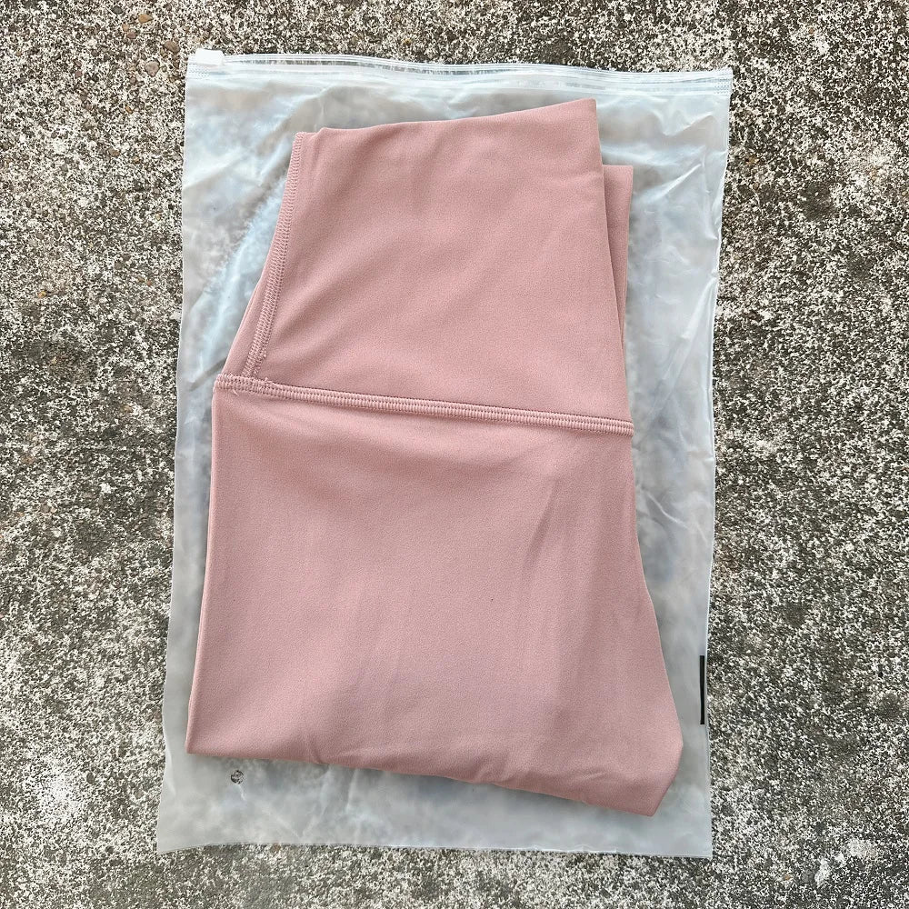 🧘 Solid Color High Waist Yoga Leggings with Back Waist Pocket