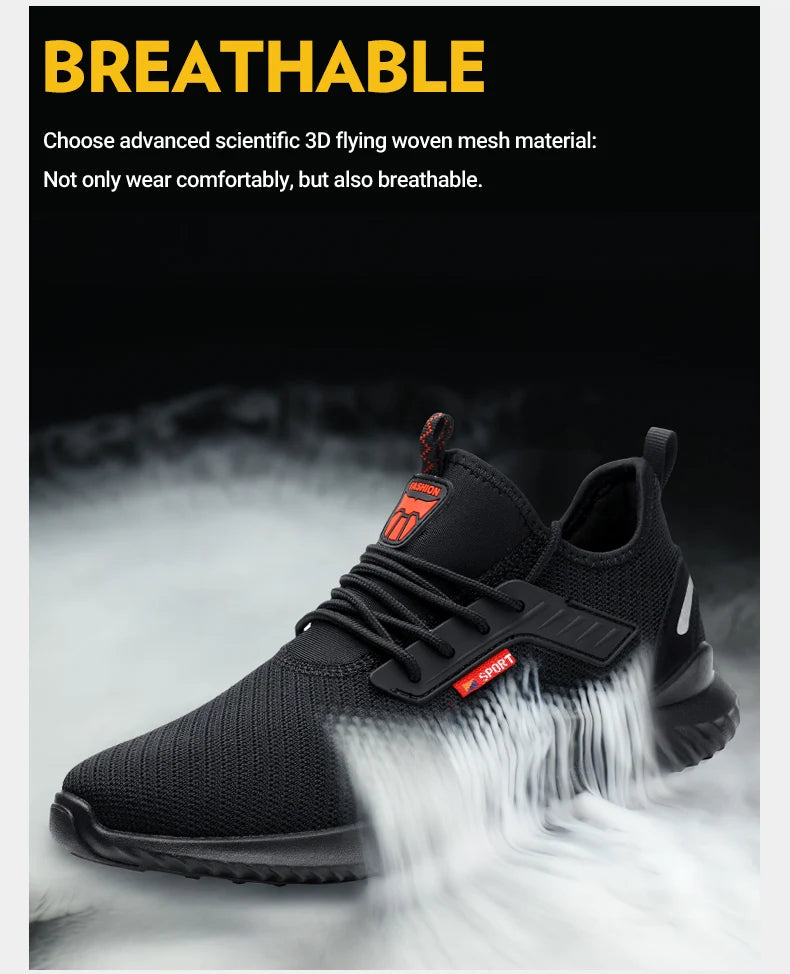 🛠️ Steel Toe Work Sneakers – Indestructible Safety & Style