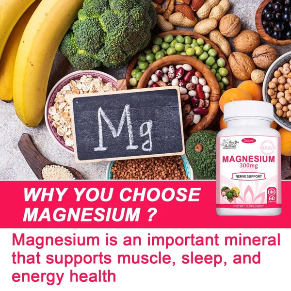 Triple Magnesium Complex 300 mg (Glycinate, Malate & Citrate)